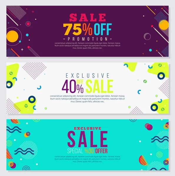 Special Offer Sale Vector Pattern Poster Banner — Stock Vector