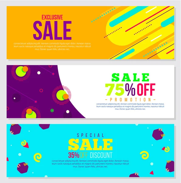 Special Offer Sale Vector Pattern Poster Banner — Stock Vector