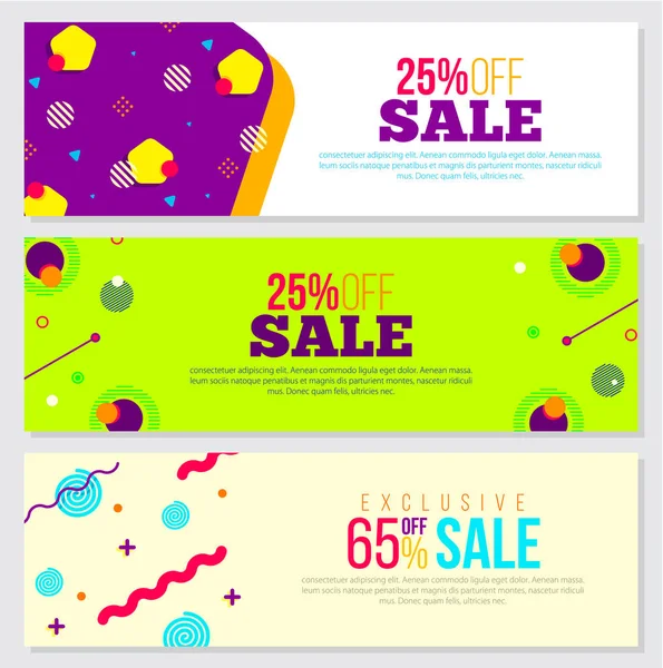 Special Offer Sale Vector Pattern Poster Banner — Stock Vector