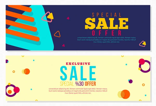 Offerta Speciale Vendita Vettore Annuncio Modello Poster Banner — Vettoriale Stock