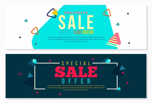 Offerta Speciale Vendita Vettore Annuncio Modello Poster Banner — Vettoriale Stock