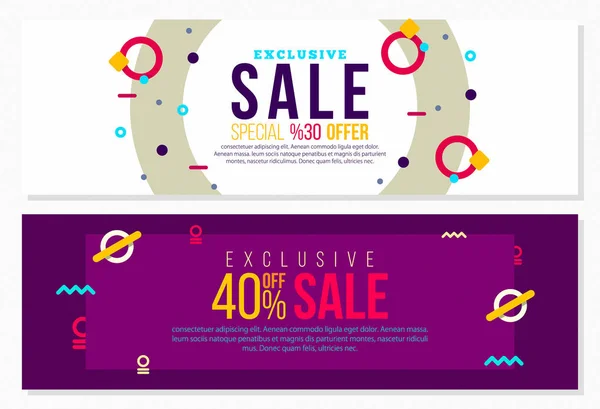 Offerta Speciale Vendita Vettore Annuncio Modello Poster Banner — Vettoriale Stock