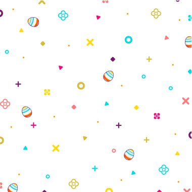 Paskalya banner tasarımı, vektör çizim