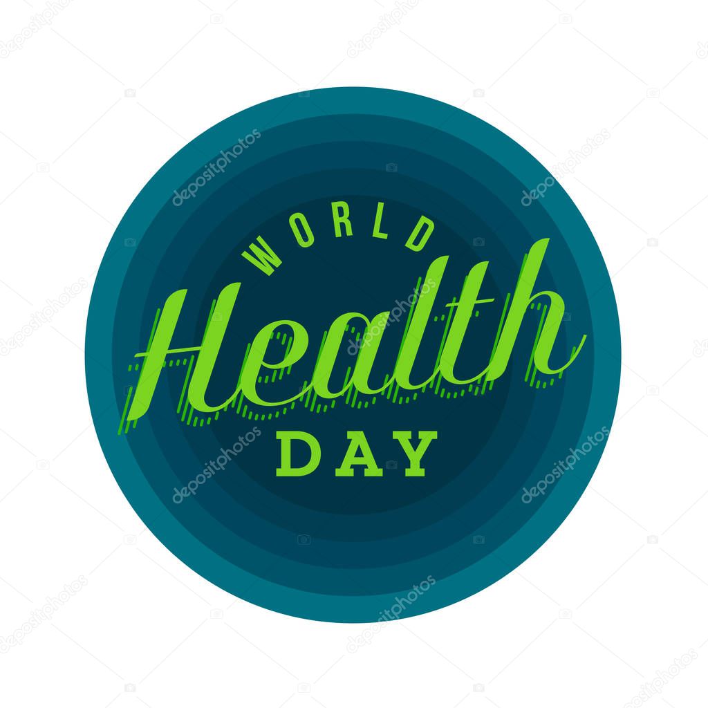 World health day concept poster