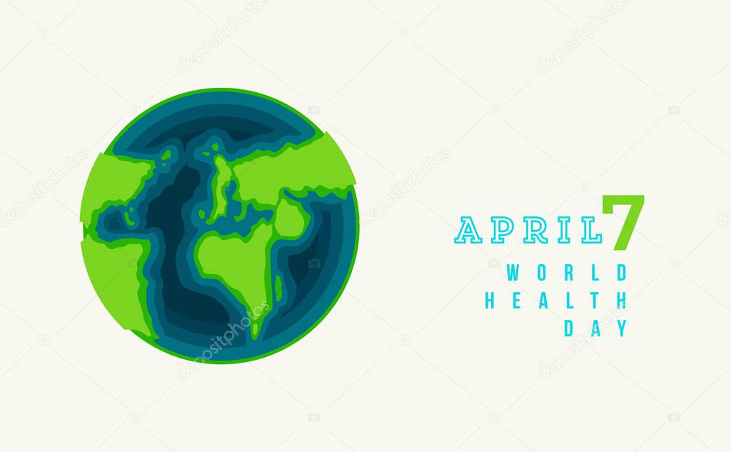 World health day concept poster