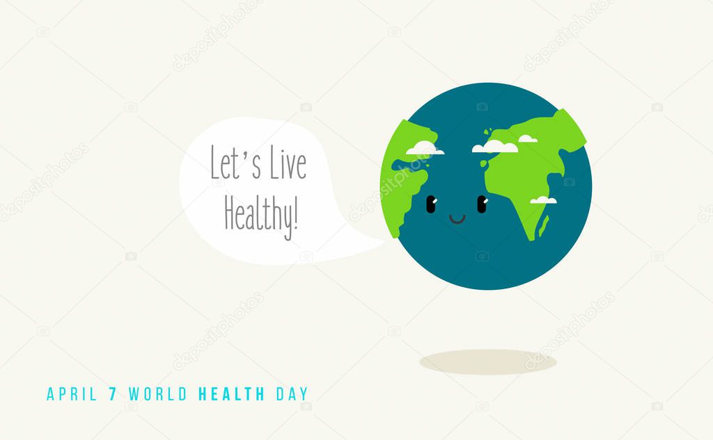 World health day concept poster