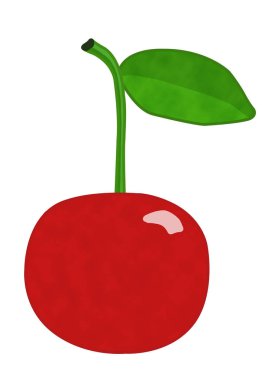 Kiraz basit gerçekçi kırmızı