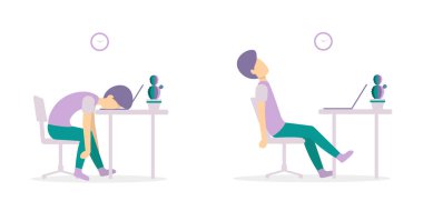 dizüstü bilgisayar ile yorgun masada adam