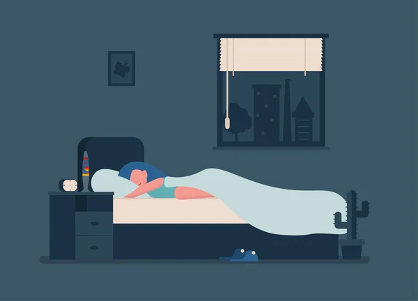 Sommeil femme — Image vectorielle