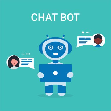 sohbet bot robot insanlar simgeleri