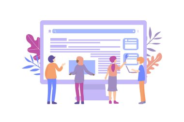 web tasarım küçük insanlar bilgisayar