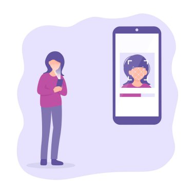 telefon ile face id kadın