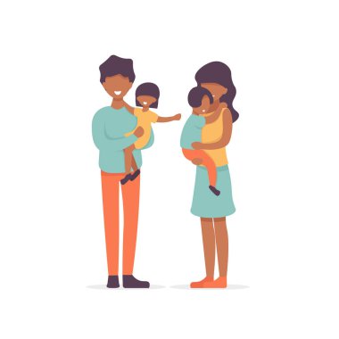 afro aile, baba ve daugther, anne ve oğlu