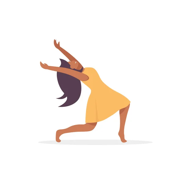 Danse afro femme — Image vectorielle