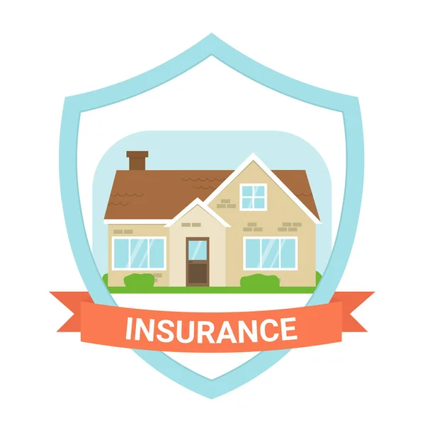 Försäkring hus — Stock vektor