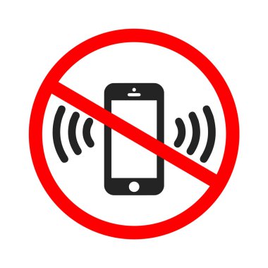 Zil smartphone simgesi. Cep telefonu zil veya apps ya da Web siteleri için düz simgesi titriyor