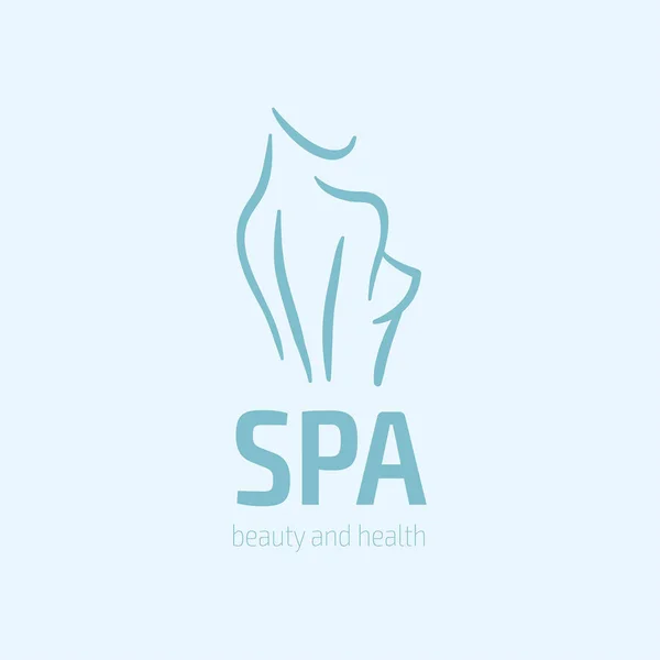 Women fitness logo icon. Sports, health, spa, yoga, beauty vector logo. Woman silhouette logo. Diet logo. Spa salon logo — Stock Vector
