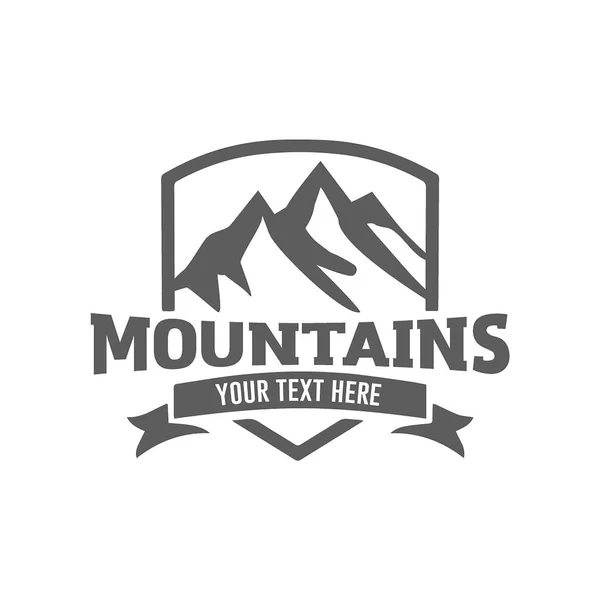 Montanha logotipo vetor ilustração conceito, adequado para financeiro, contabilidade, negócios, viagens e outras empresas — Vetor de Stock