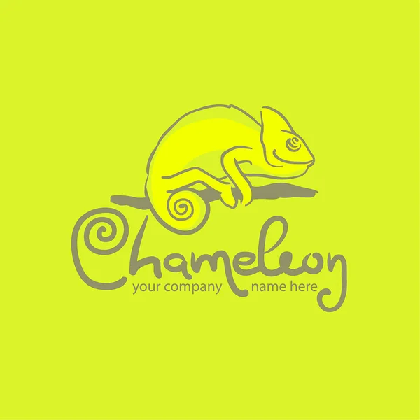 Chameleon ikona. Kreslený obrázek chůze chameleon vektor pro web — Stockový vektor