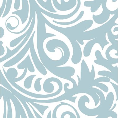 El çizilmiş kroki beyaz arka plan üzerinde soyut çiçek Dikişsiz desen illüstrasyon vektör