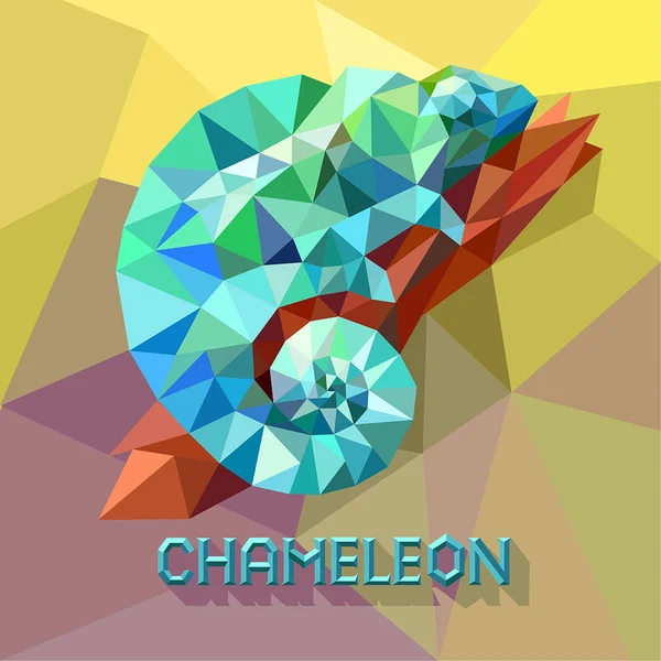 Chamäleon-Symbol. Zeichentrickillustration des wandelnden Chamäleon-Vektors für das Web — Stockvektor