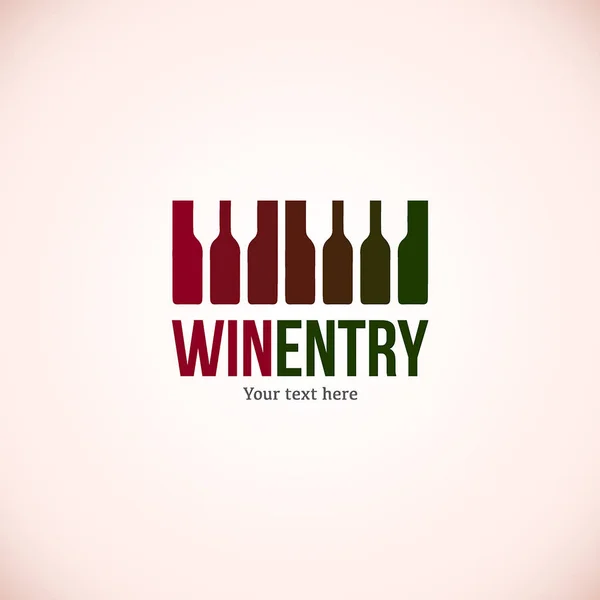 Πρότυπο σχεδίασης κρασί λογότυπο. Wineglass διανυσματικά εικονογράφηση εικόνα. Δοκιμή γευσιγνωσίας κρασιού. — Διανυσματικό Αρχείο