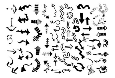 El okları resimde beyaz zemin üzerine çizilmiş kroki vektör