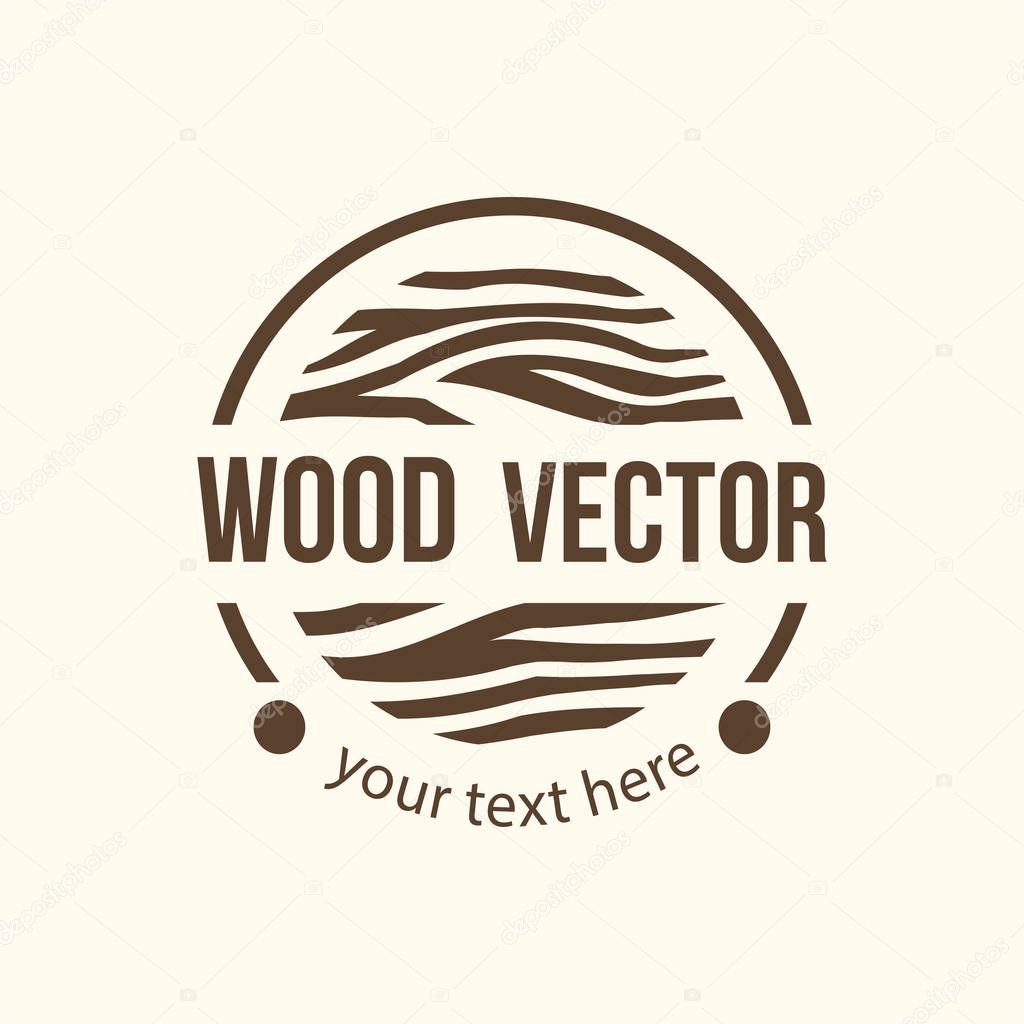 Vector Hand drawn sketch of abstract wood texture illustration