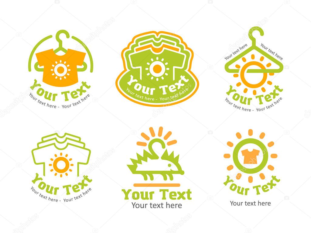 Vector illustration concept of clothes logo.