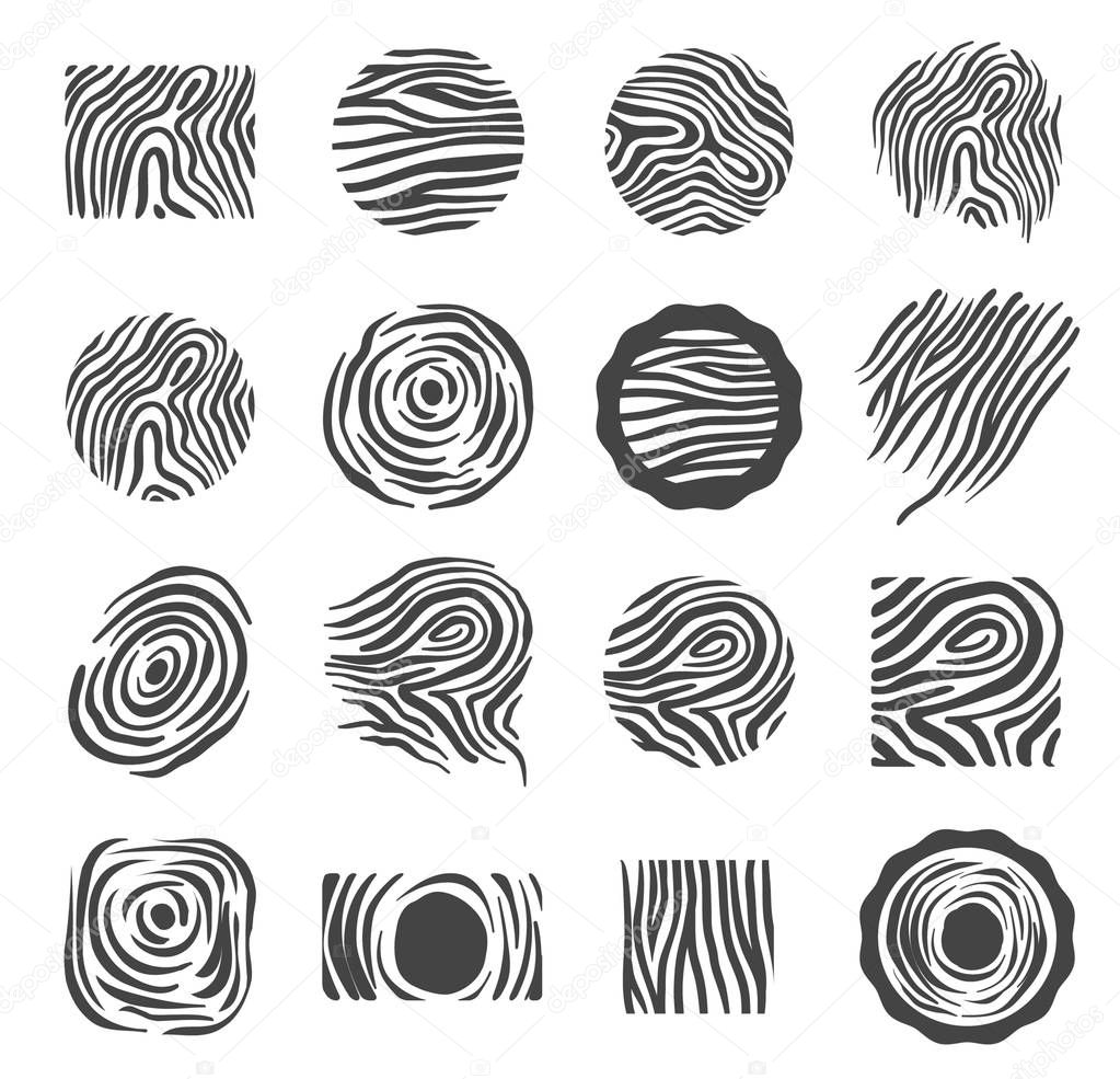 Vector Hand drawn sketch of abstract wood texture illustration