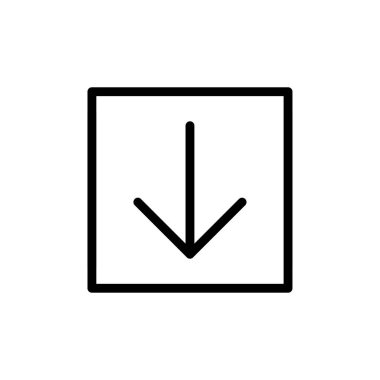 Vektör resim download Icon kavramı. Beyaz arka planda siyah