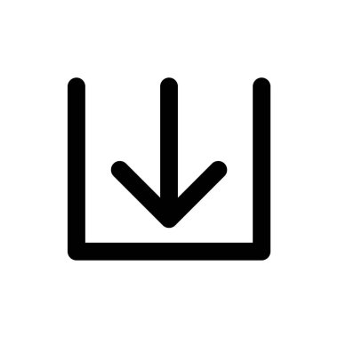 Vektör resim download Icon kavramı. Beyaz arka planda siyah