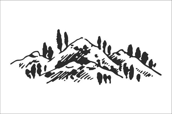 Mountain Logo Vektor Illustration Konzept, geeignet für Finanz-, Buchhaltungs-, Geschäfts-, Reise- und andere Unternehmen — Stockvektor