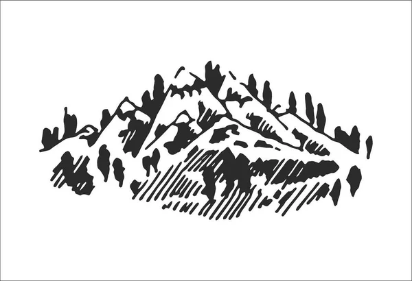 Гірський Логотип Векторна Концепція Ілюстрації Придатна Фінансового Бухгалтерського Обліку Бізнесу — стоковий вектор