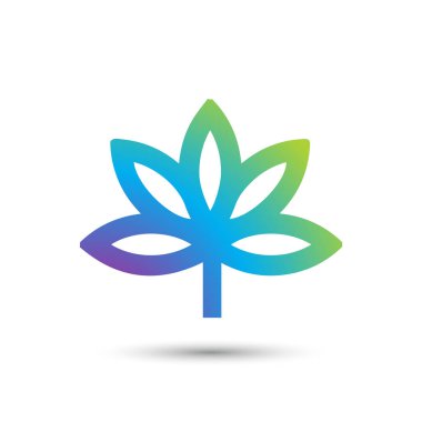 Soyut zarif çiçek logo simge vektör tasarımı. Evrensel yaratıcı premium sembolü. Zarif mücevher vektör işareti çizim.