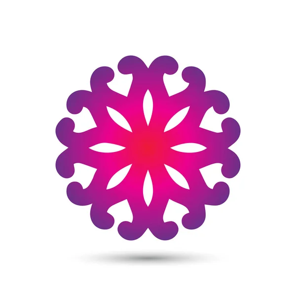 Αφηρημένη κομψό λουλούδι λογότυπο εικονίδιο διανυσματική σχεδίαση. Καθολική δημιουργική premium σύμβολο. Χαριτωμένη κόσμημα διανυσματικά εικονογράφηση σημάδι. — Διανυσματικό Αρχείο