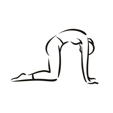 Yoga resimde beyaz backgroundrelax üzerinde poz ve meditasyon. Sağlıklı bir yaşam tarzı. Denge eğitim.