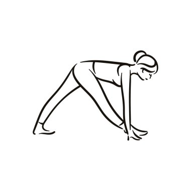 Yoga resimde beyaz backgroundrelax üzerinde poz ve meditasyon. Sağlıklı yaşam tarzı. 