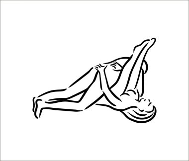 Kama sutra cinsel poz. Seks adam ve kadın örnek teşkil etmektedir.