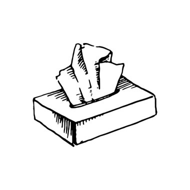 Tuvalet kağıdı el vektör illüstrasyon kavramı boğulmak resimde beyaz arka plan üzerinde