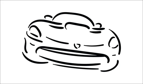 Concepto de ilustración vectorial de ilustración de icono de coche sobre fondo blanco — Archivo Imágenes Vectoriales