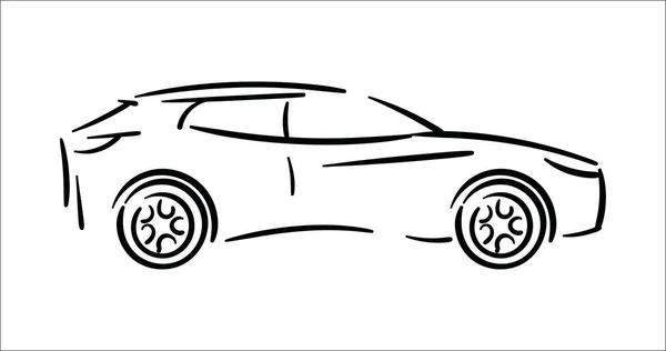 Illustration vectorielle concept de voiture icône illustration sur fond blanc — Image vectorielle