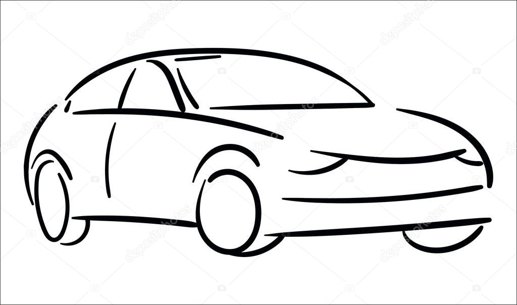 Vector illustration concept of Car icon illustration 