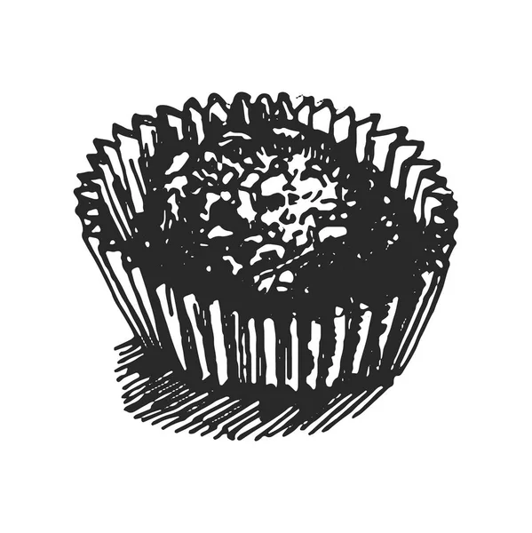 Векторная ручная иллюстрация конфет на белом фоне . — стоковый вектор