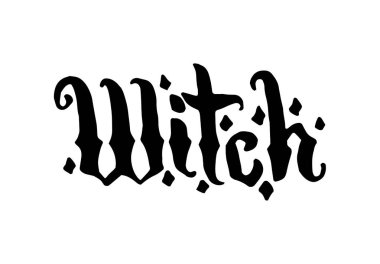 Madde beyaz arka plan üzerinde yazı ile illüstrasyon vektör el drawnwitch ve sihirli şapka.