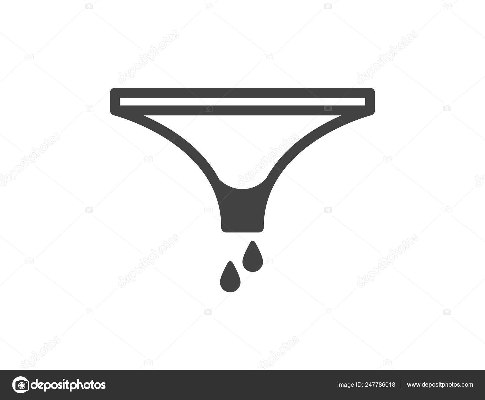 Pee, Or Blood Stain On Panties - Bloodstained Spot On Female