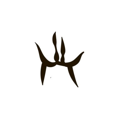 Beyaz arka plan üzerinde kadın vajina simge tasarlamak vektör