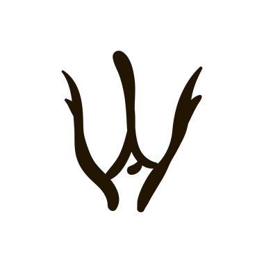 Beyaz arka plan üzerinde kadın vajina simge tasarlamak vektör