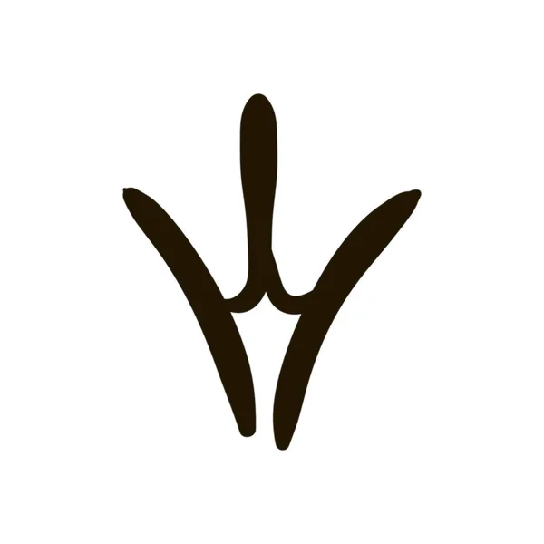 Векторна жіноча вагіна Ікона на білому тлі — стоковий вектор