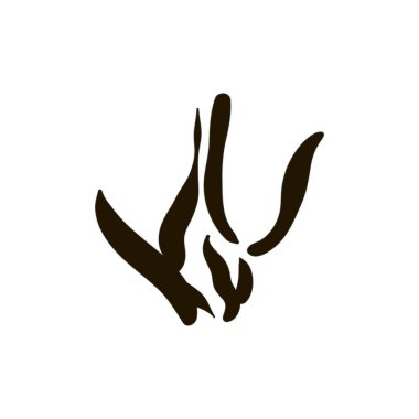 Beyaz arka plan üzerinde kadın vajina simge tasarlamak vektör